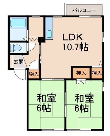 グリーンフル狐島の物件間取画像